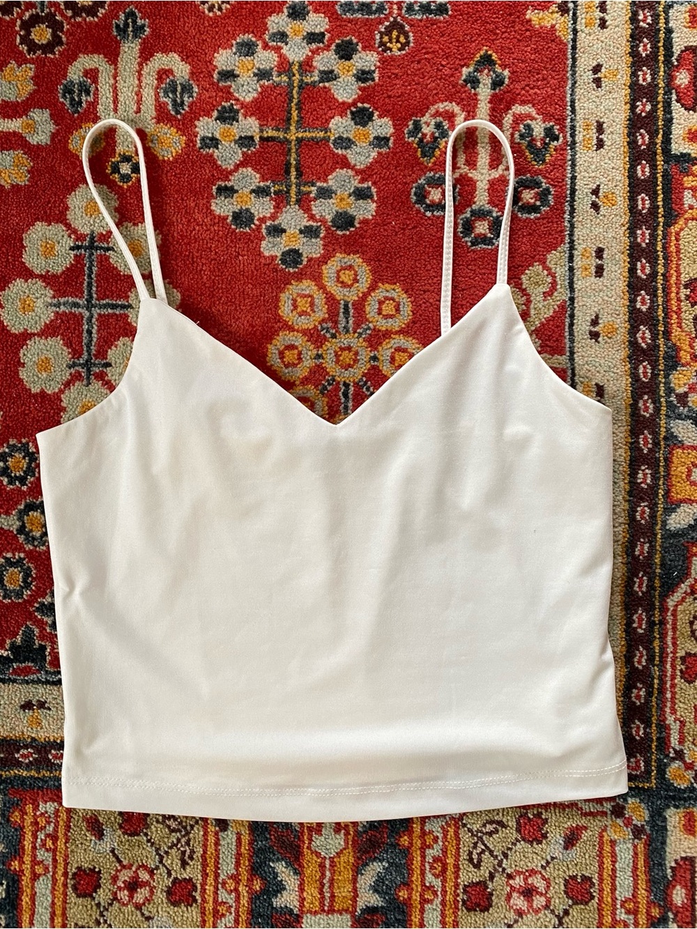 Dynamite Cream V-Neck Spaghetti Strap Cami